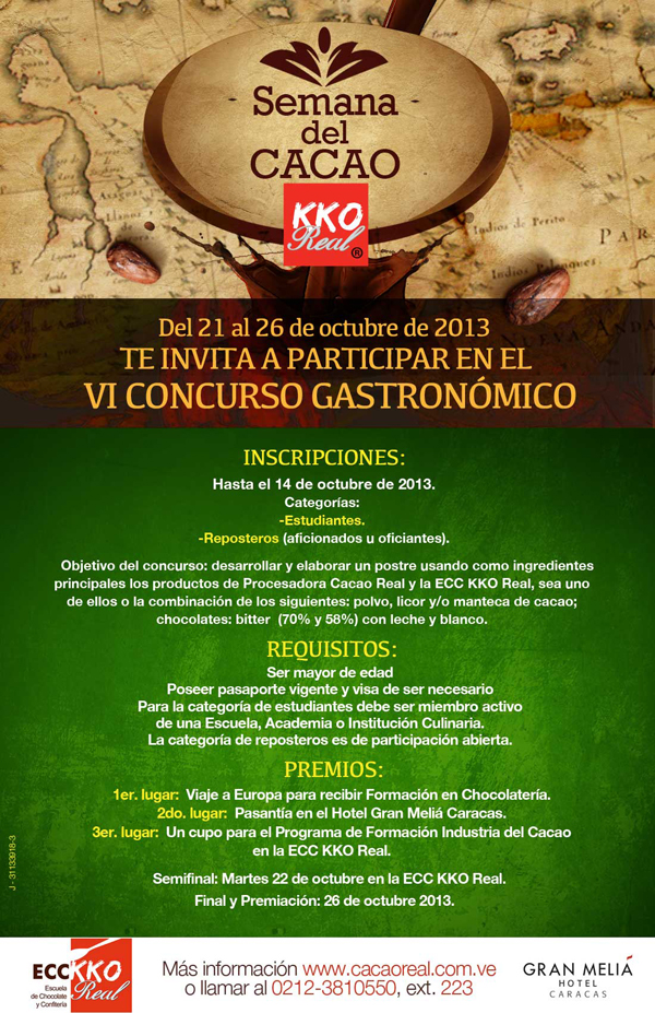 Abiertas las inscripciones al VI Concurso Gastronómico KKO Real 2013